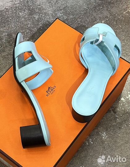 Шлепки hermes женские