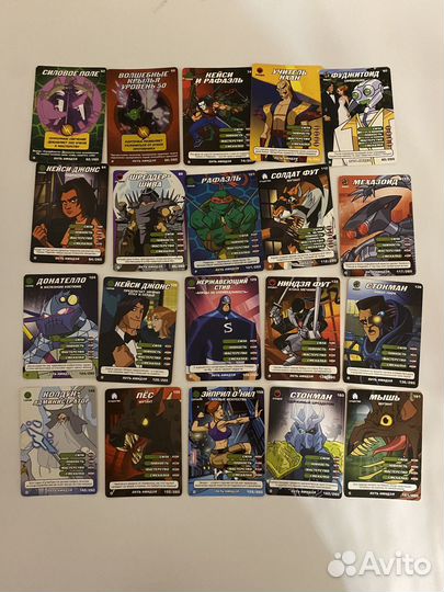 Карточки черепашки ниндзя