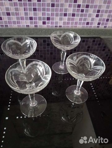 Хрустальные винтажные разные рюмочки