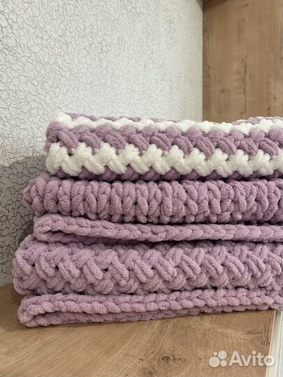 Вязаный плед