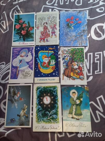 Новогодние открытки СССР