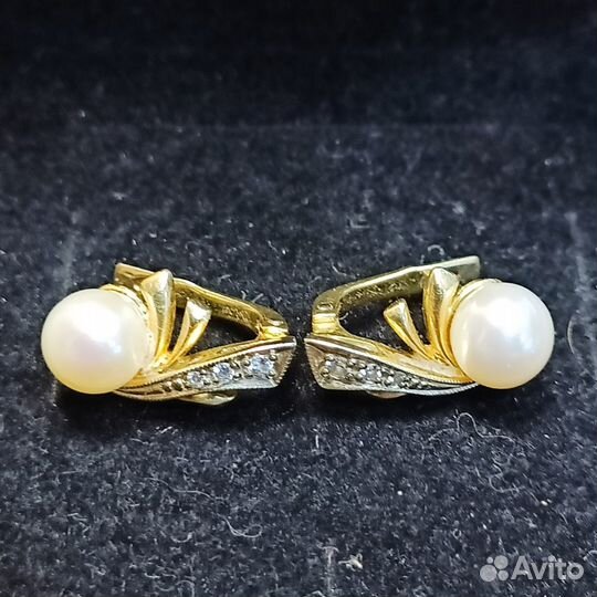 Золотые серьги 585 пробы