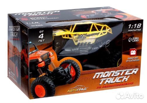 Джип радиоуправляемый «Краулер», от батареек