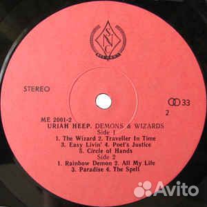 Uriah Heep Demons And Wizards пластинка