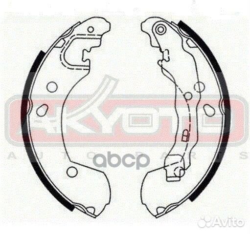 Колодки тормозные барабанные задние nissan micr