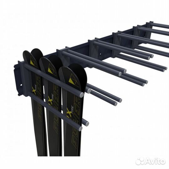 Вешалка Премиум-У для горных лыж, пристенная 25х207х45см vglpy-27