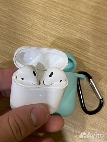 Airpods 2 оригинал с беспроводной зарядкой