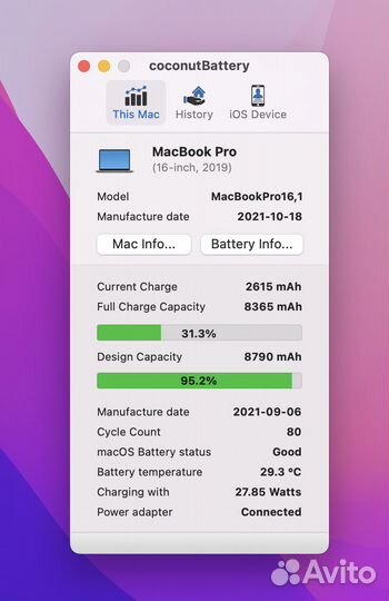 Топкейс Macbook Pro 16 2019 a2141 Обмен