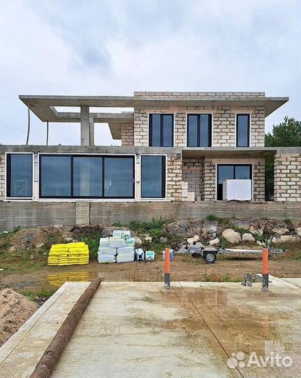 Наклонно-сдвижные оконные порталы