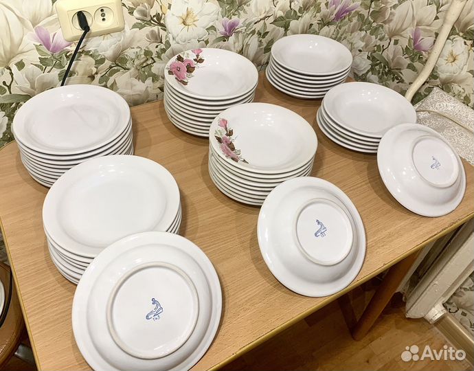 Тарелки фарфор СССР (26 предметов)