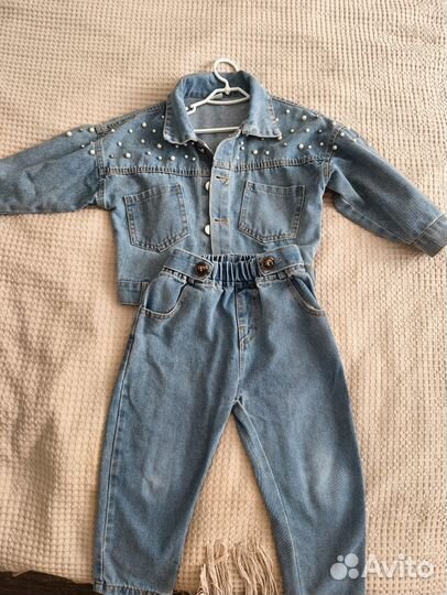 Джинсовка и джинсы для девочки 3 года