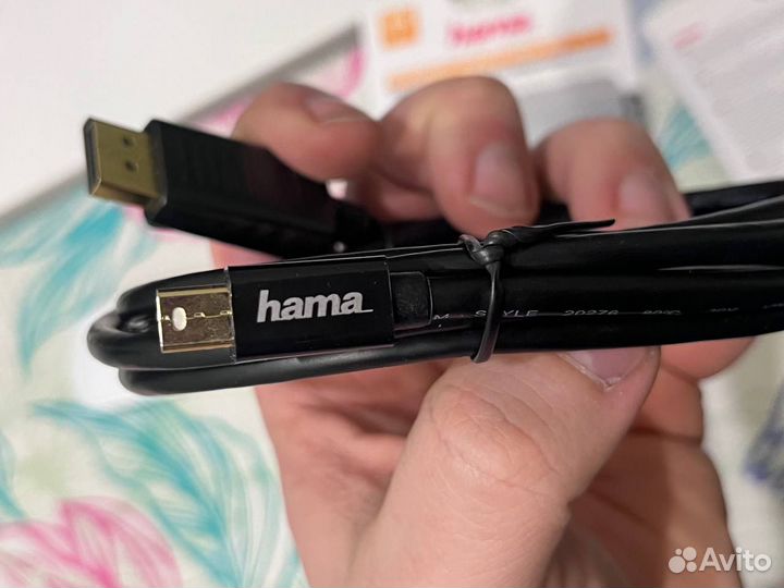 Кабель Display Port hama DisplayPort (m)