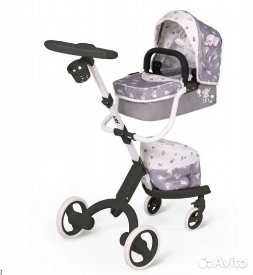 Коляска для кукол DeCuevas 3 в 1 серия Скай, 65-90