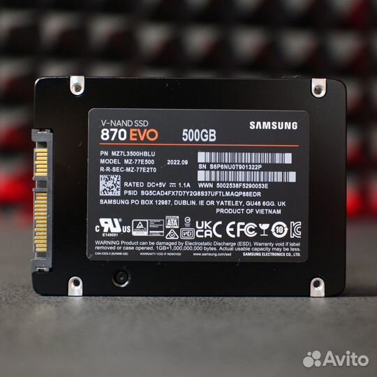 SSD Samsung 870 EVO 500Gb