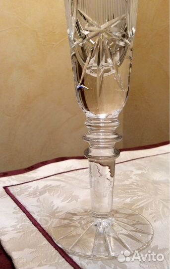 Хрустальные фужеры для шампанского 