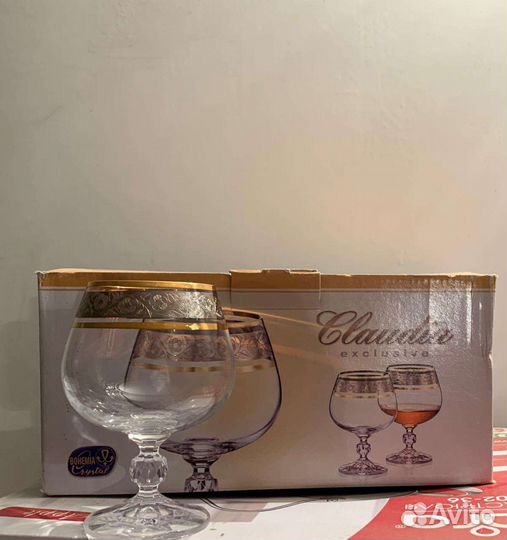 Бокалы богемское стекло