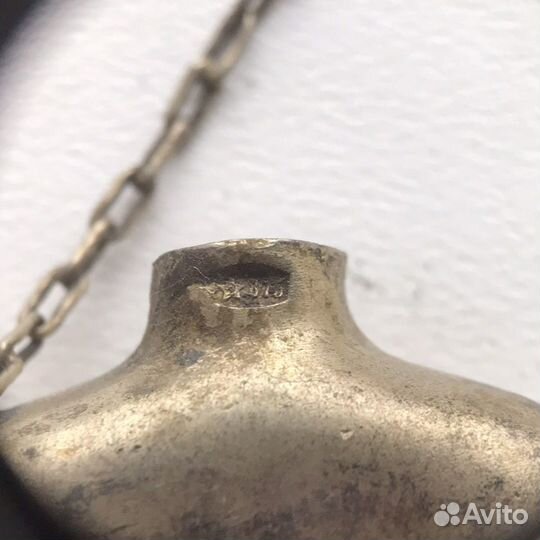 Серебряный флакон для духов Спасская башня