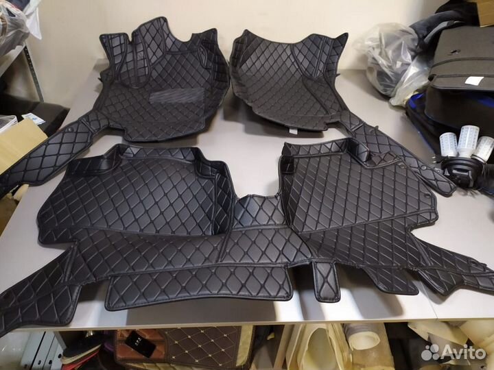 3D Коврики Cadillac Escalade из Экокожи