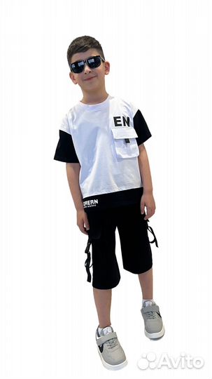 Костюм шорты и футболка