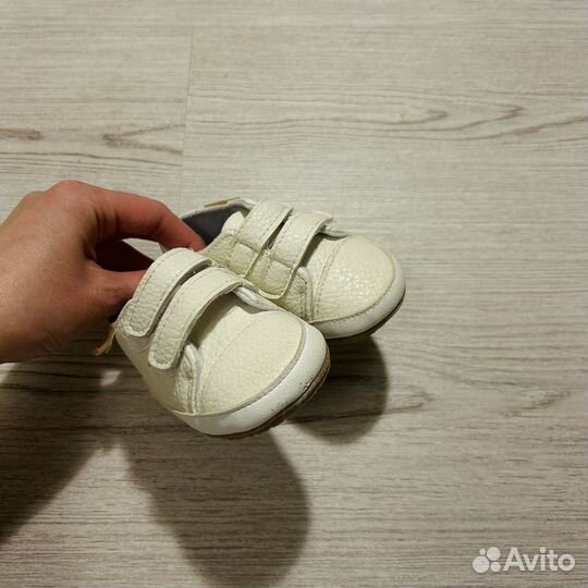 Пинетки кеды белые