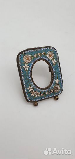 Рама рамочка для фото латунь, флорентийская моза