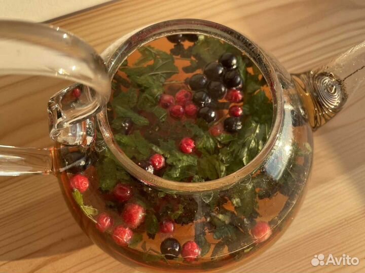 Иван-чай со смородиной 1кг, ягоды, обилие ягод