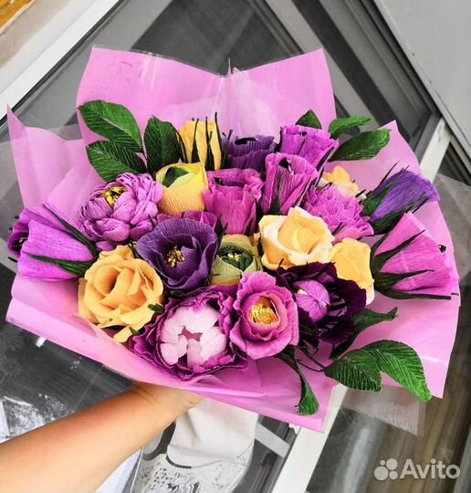 Букеты к празднику из конфет