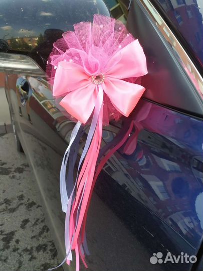 Банты на свадебную машину