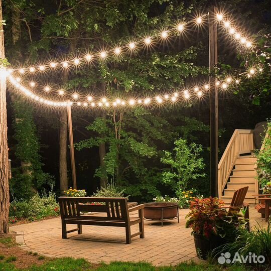 Гирлянда уличная CL25-25 Белт-лайт 25м белый 48166