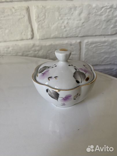 Соусница (сахарница) фарфор Сырсеть СССР