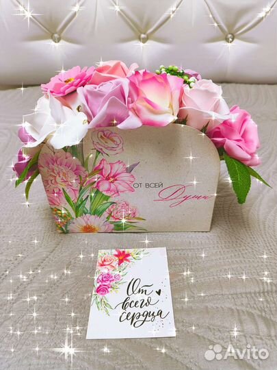 Букет из мыльных цветов