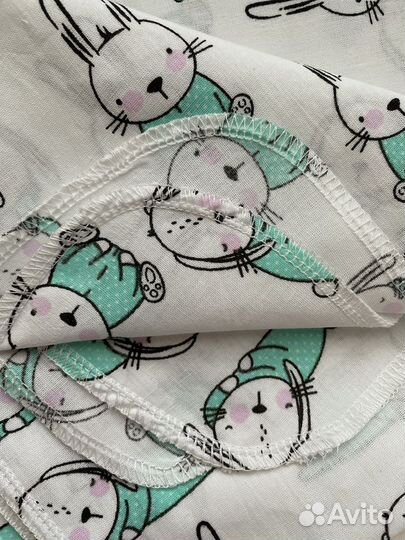 Пеленка для новорожденных большая/хлопок