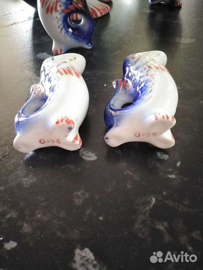 Фарфоровый сервиз,Рыбки