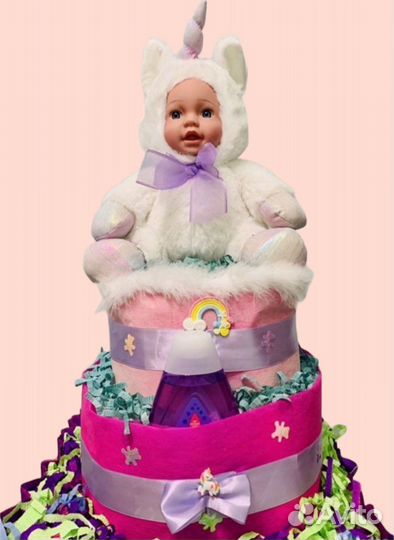 Подарок (торт) из подгузников