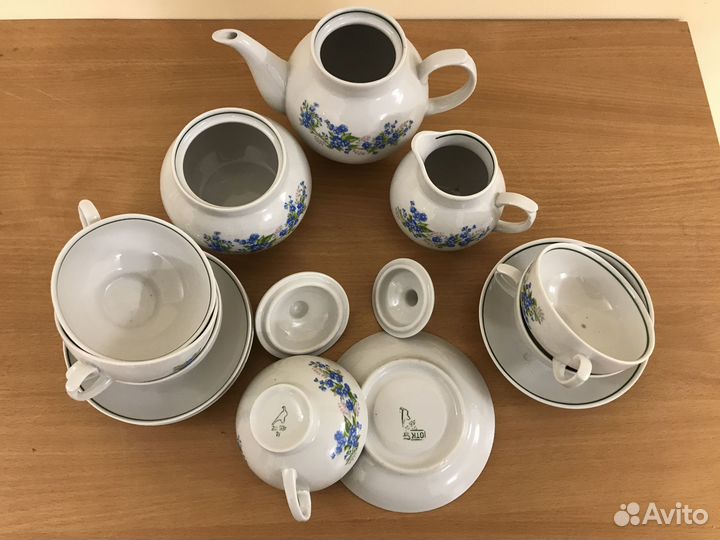 Чайно-кофейный сервиз на 6 персон из СССР