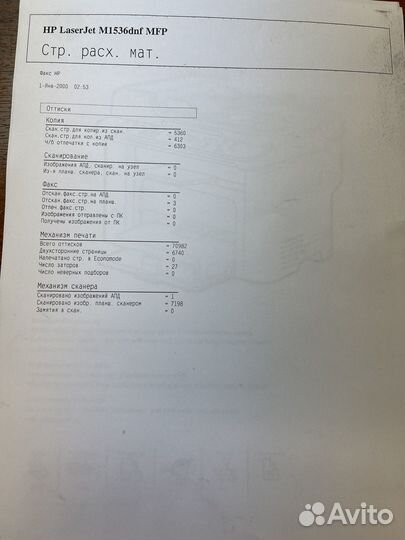 Мфу лазерный HP laserjet M1536dnf (70982)