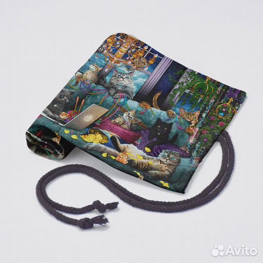 Новый чехол для карандашей пенал на 36 штук Коты