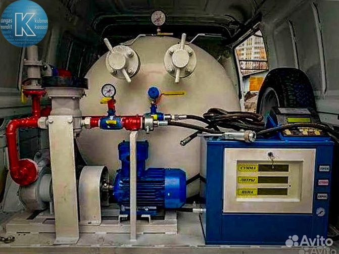 Заправка газгольдера. Доставка газа