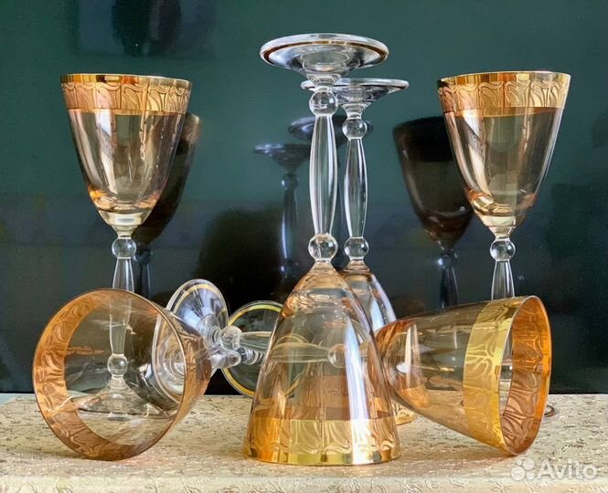 Набор бокалов и рюмок Богемия Чехия