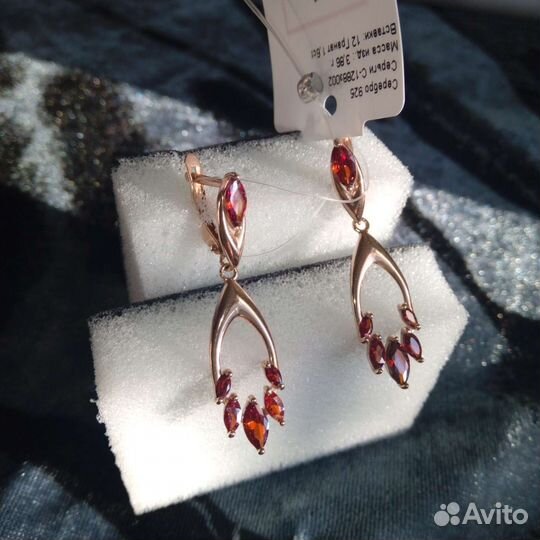 Серьги серебро