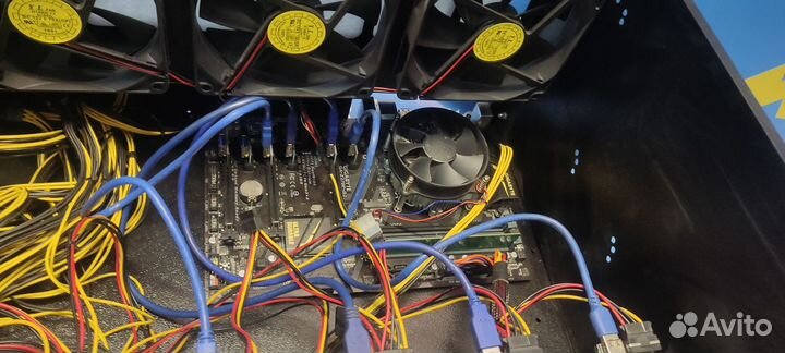 Готовый закрытый риг для майнинга на 6 видеокарт