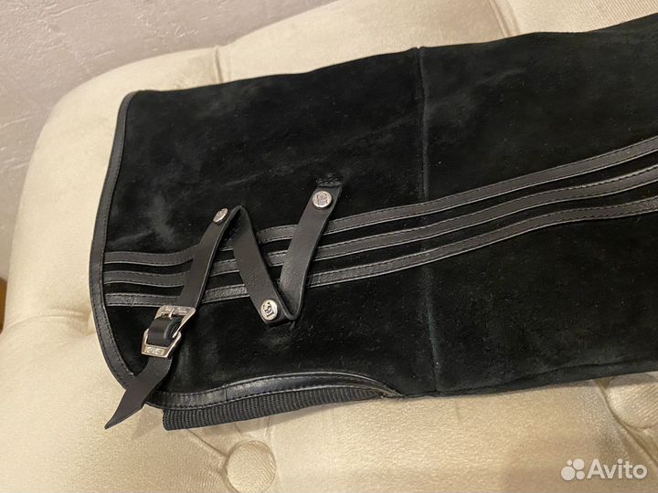 Сапоги ботфорты замша натуральная р37