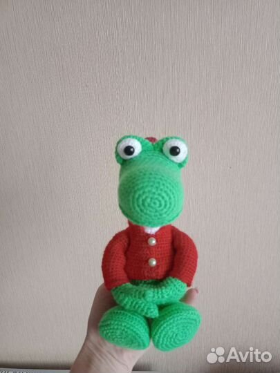 Крокодил. Вязаные игрушки
