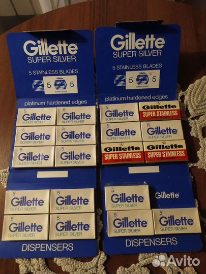 Лезвия Gillette для бритвы