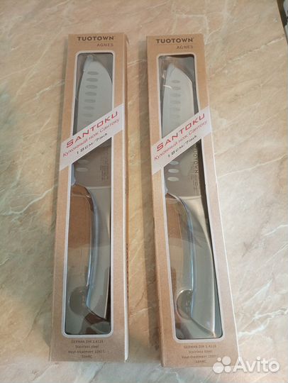 Профессиональный кухонный нож Сантоку