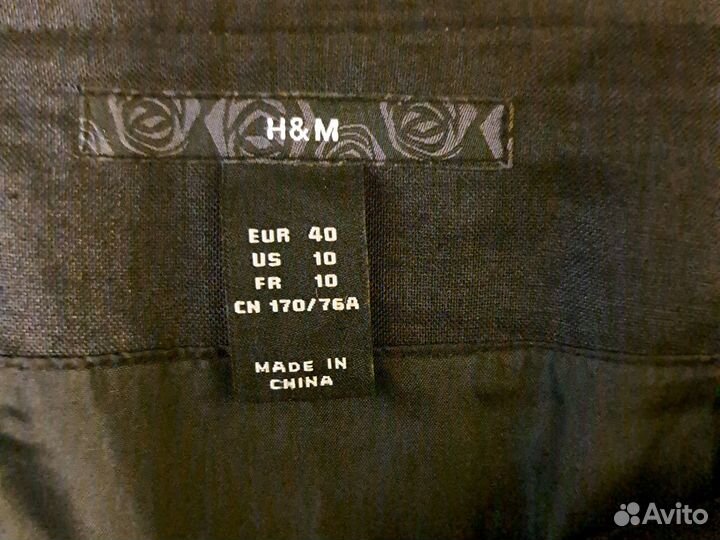 Суперская льняная юбка H&M,50 р