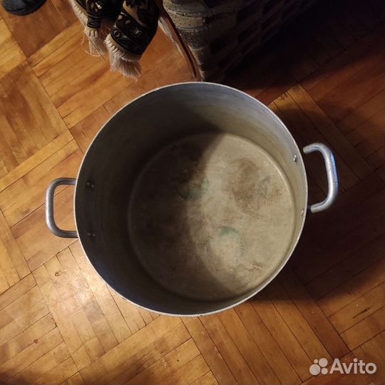 Кастрюля 50л с крышкой, из алюминия 4мм, СССР