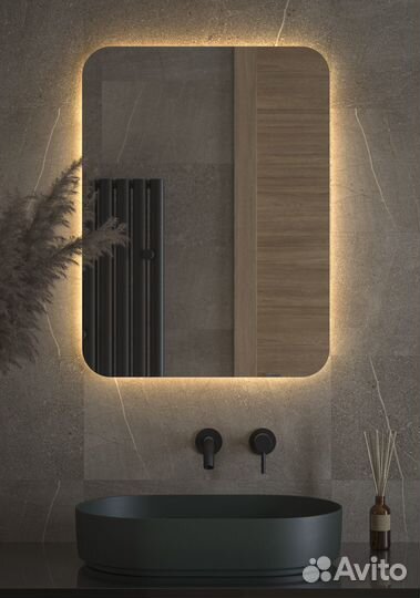 Зеркало с LED-подсветкой настенное opti defesto 6