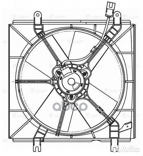 Вентилятор радиатора honda CR-V (95) 2.0I охла