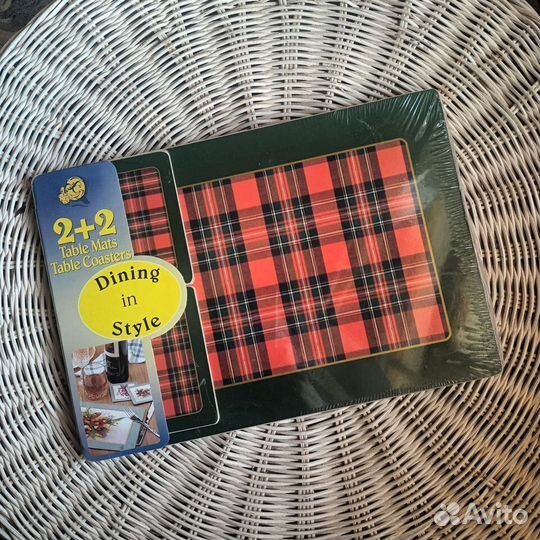 Подставки плейсмат под 2 тарелки и под 2 стакана